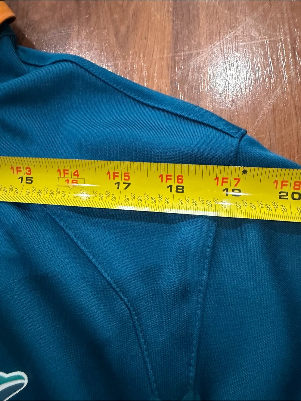 Nike Miami Dolphins Polo Shirt Size XL Aqua Orange Logo Dri-Fit NFL On Field - Picture 8 of 15
